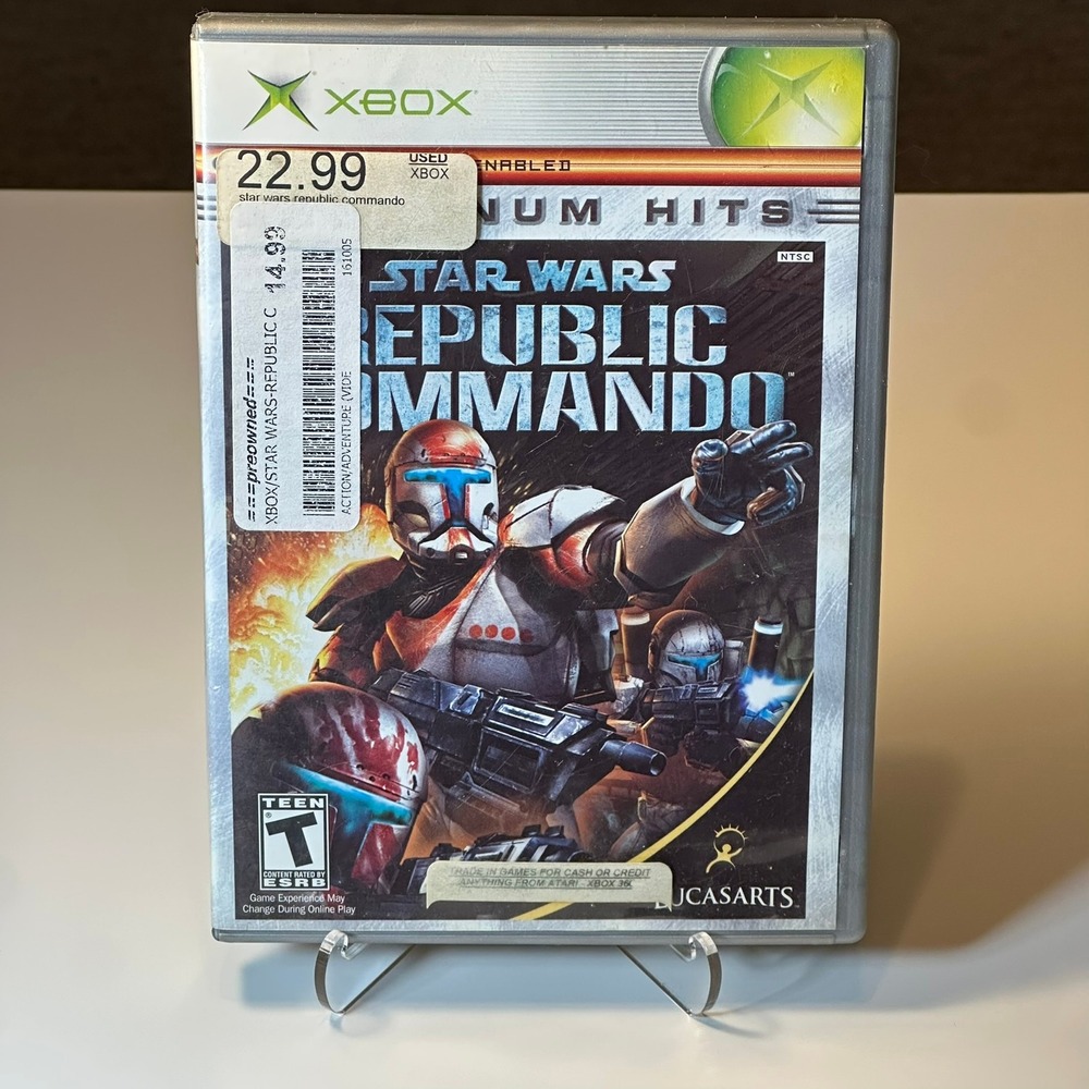 LucasArts Star Wars Republic Commando Xbox Platinum Hits Good Original Manual